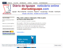 Tablet Screenshot of diariodeiguape.com